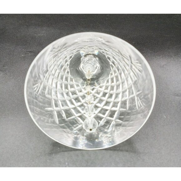 Bell Glass Diamond Cut Pattern Vintage 6 Inch Musical Decor Acrylic Bead Stone - Picture 9 of 16